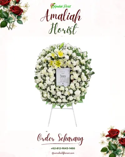 Krans Bunga Duka Cita di Cibeuteung Muara